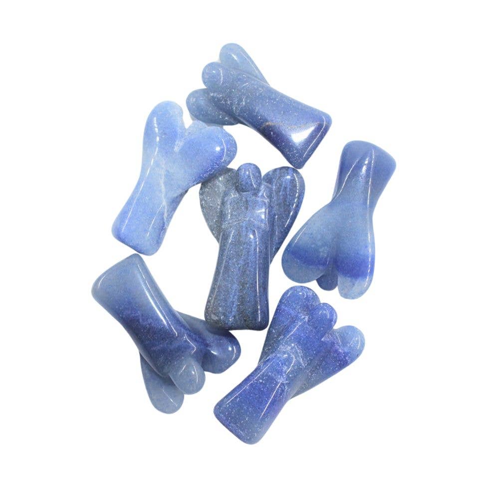 Mini Crystal Angel- Blue Quartz