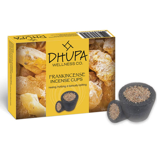 Frankincense Natural Incense DHUPA Box with 6 Smudge Cups