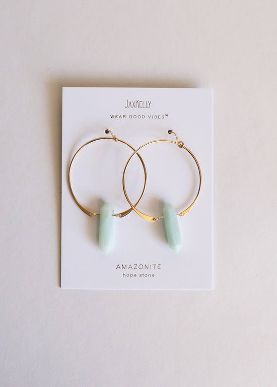 Hoops - Amazonite - Earring