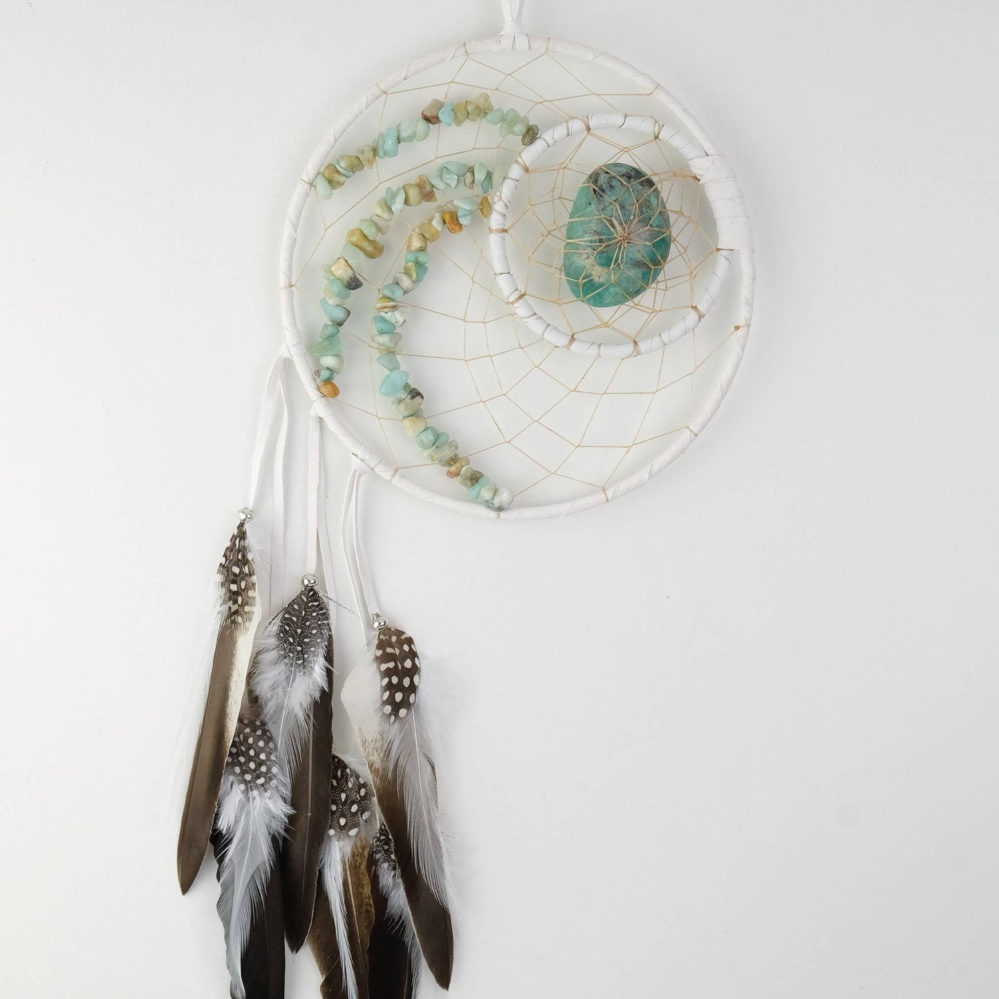 Energy Dream Catcher with Amazonite Stones