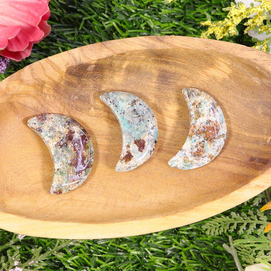 Amazonite Biotite Mini Half Moon - Amazonite Decor
