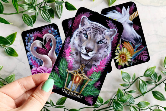 Shadowseeker Tarot Card Deck | Dark Animals, Flowers & Ferns